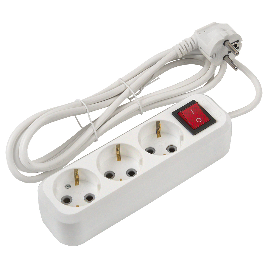 Удлинитель бытовой General GES-16-3x100-3-5m-S 470104