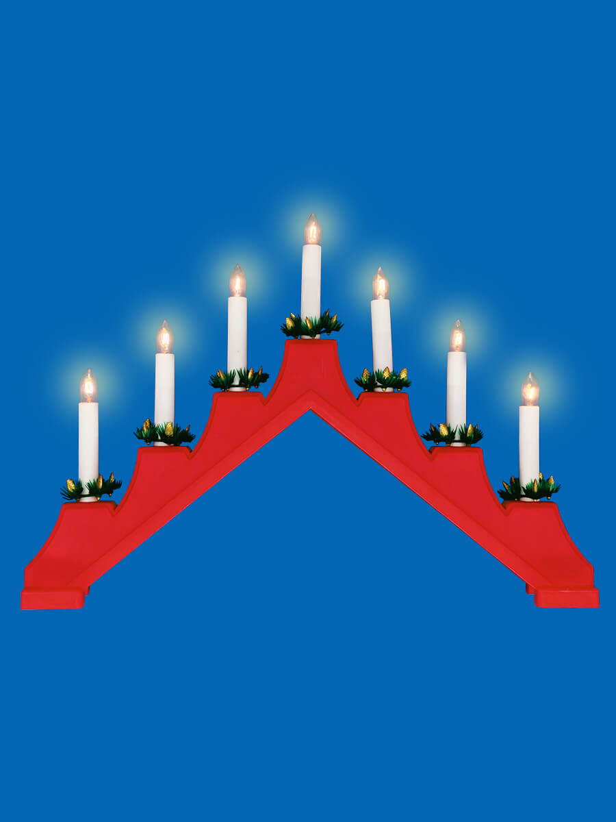 Фигурка «Новогодняя горка» Uniel (UL-00007387) UDL-L7101-007/SWA/WW Red Bridge