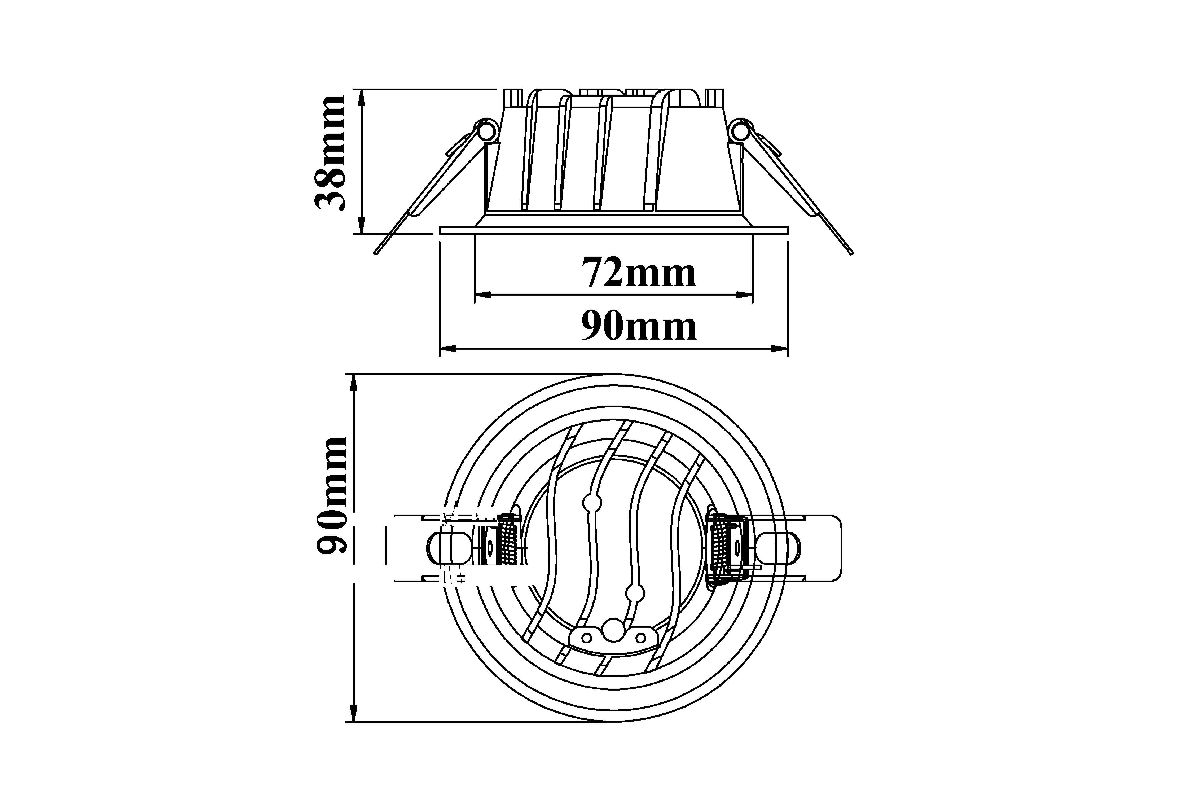 Встраиваемый светильник Fiberli CDEW-TECO 12130701