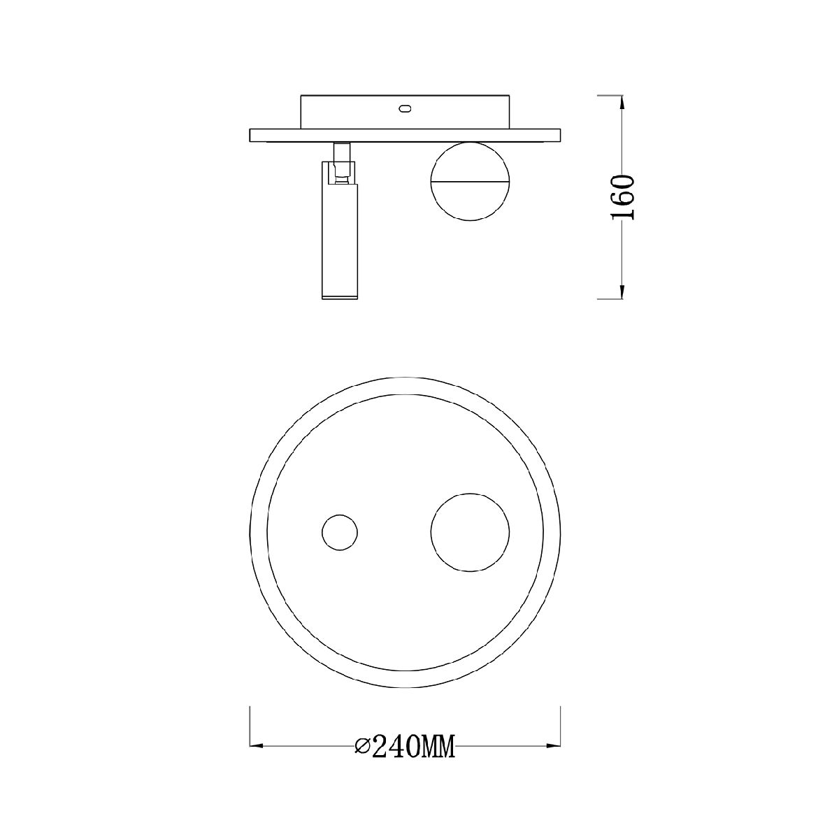 Потолочный светильник Escada 20022SMA/01LED SWH