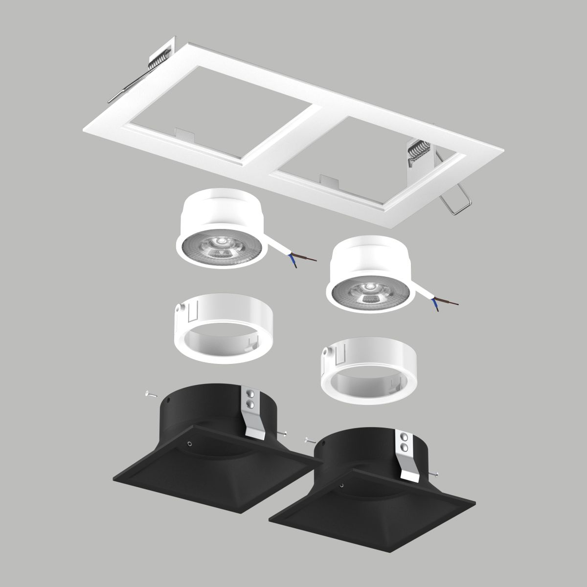 Встраиваемый светильник Lightstar Domino (214526+214507+214507+214006+214006) D5260707WMOD