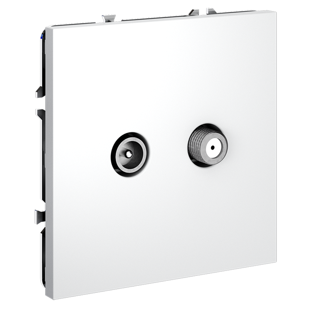 Розетка телевизионная Voltum S70 VLS060402 (белый матовый)