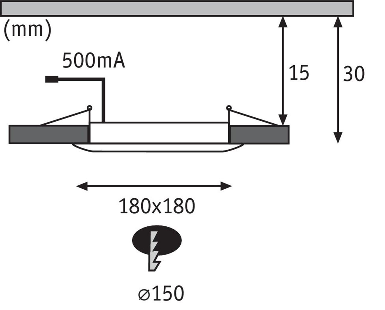 Встраиваемый светодиодный светильник Paulmann Premium Panel IP65 92802