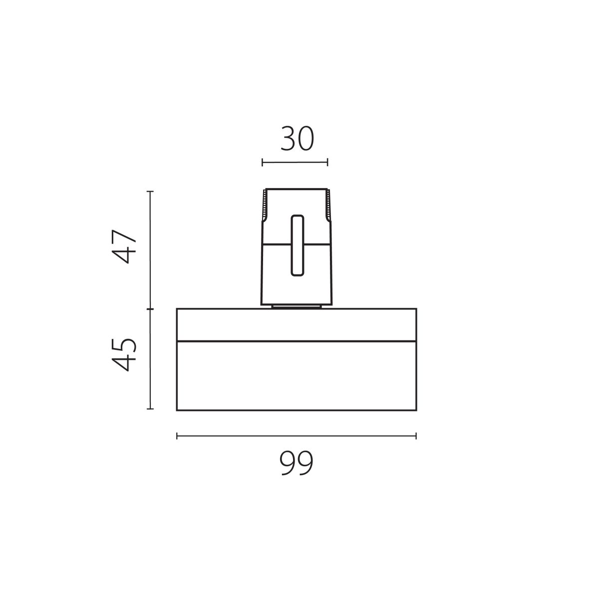 Трековый однофазный светильник Lightstar Due Hermes 210647