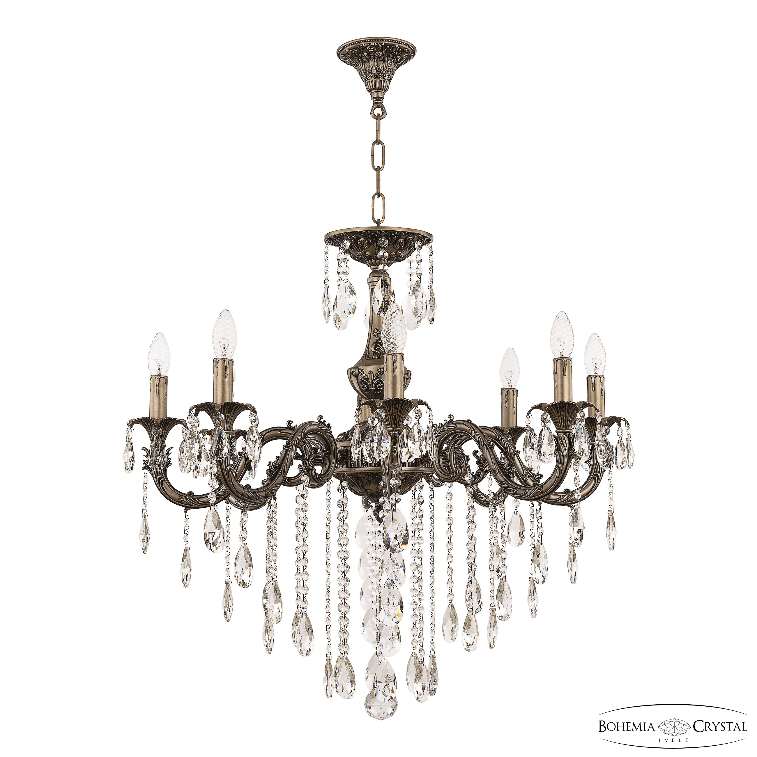 Подвесная люстра Bohemia Ivele Crystal AL79101/8/250 B SGB