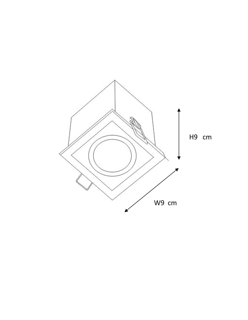 Встраиваемый светильник Lucide Chimney 28900/01/12