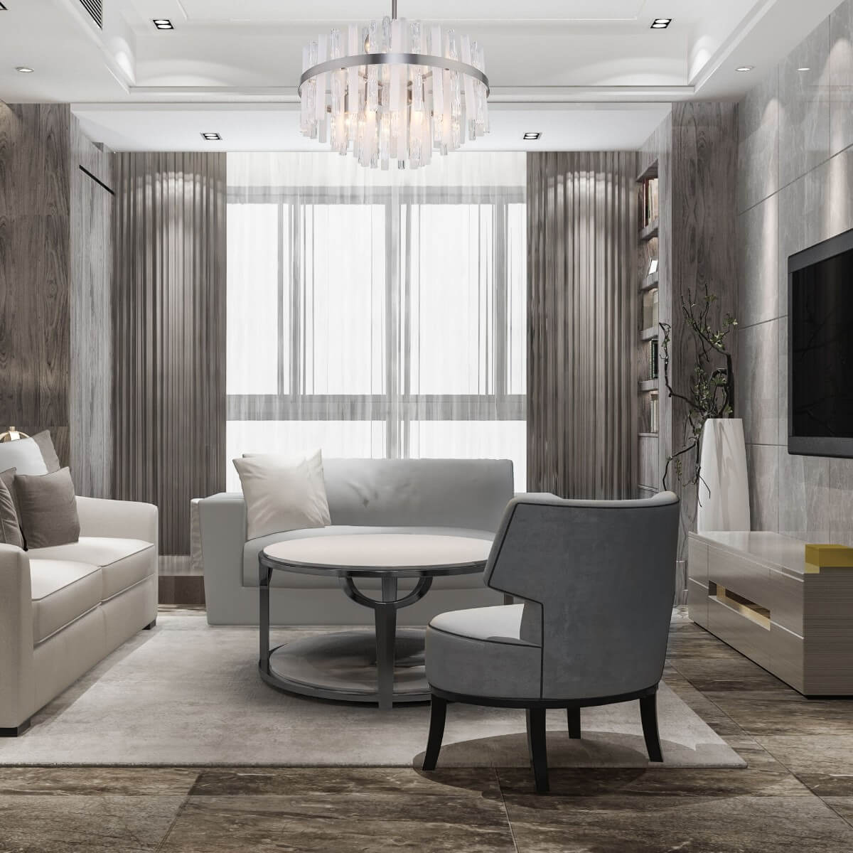 Люстра на штанге Bogates Hollis 367/9 Smart