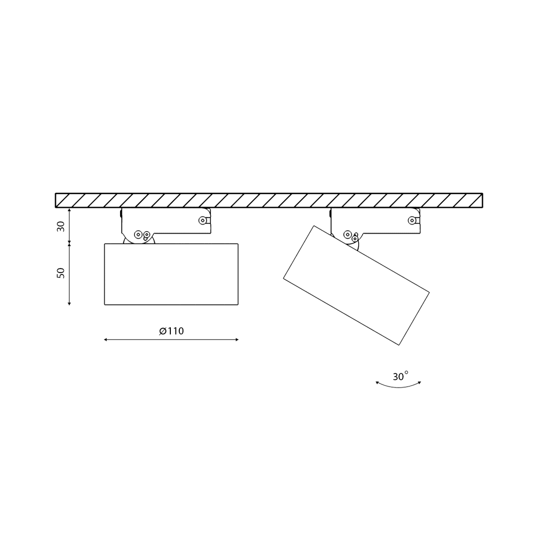 Накладной светильник DesignLed IMD-YA-0010AR-WH-WW 003567