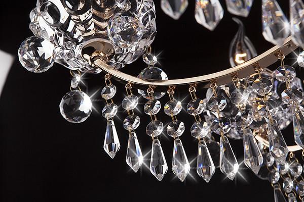 Подвесная люстра Eurosvet 3543/6 золото/тонированный хрусталь Strotskis