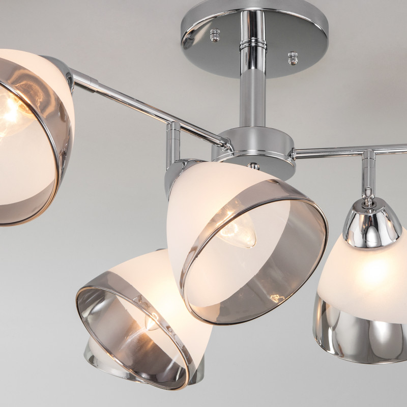 Люстра на штанге Eurosvet Paola 30126/6 хром