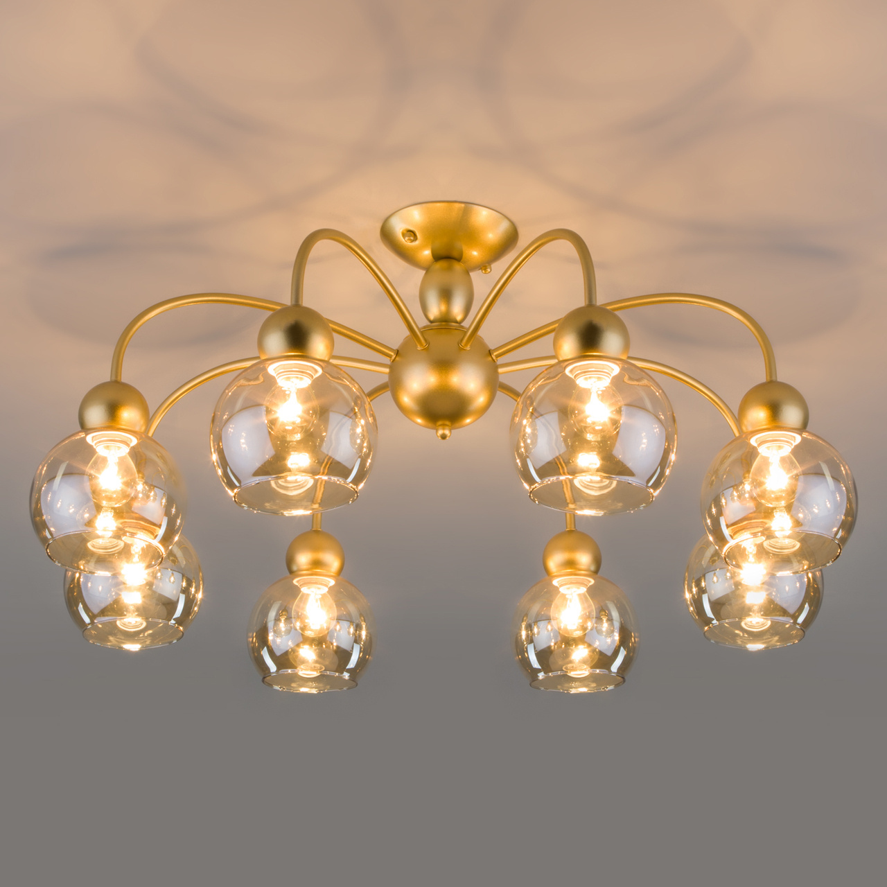 Потолочная люстра Eurosvet Fabia 30148/8 перламутровое золото