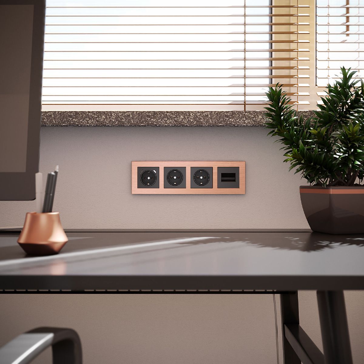 Рамка на 4 поста Werkel Aluminium 4690389182907 W0041712 a058765