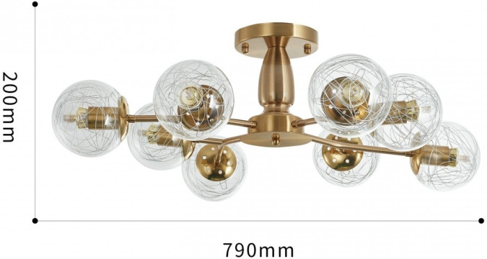 Потолочная люстра Arte Milano 275908/8 GD