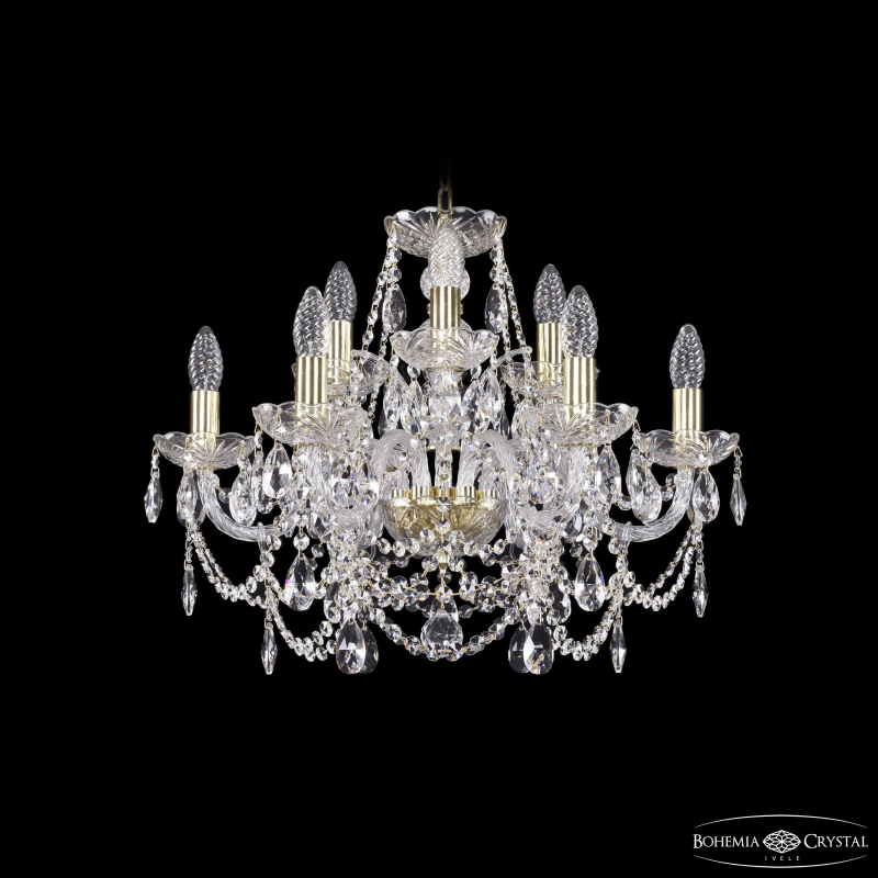 Подвесная люстра Bohemia Ivele Crystal 1411/6+3/195 G