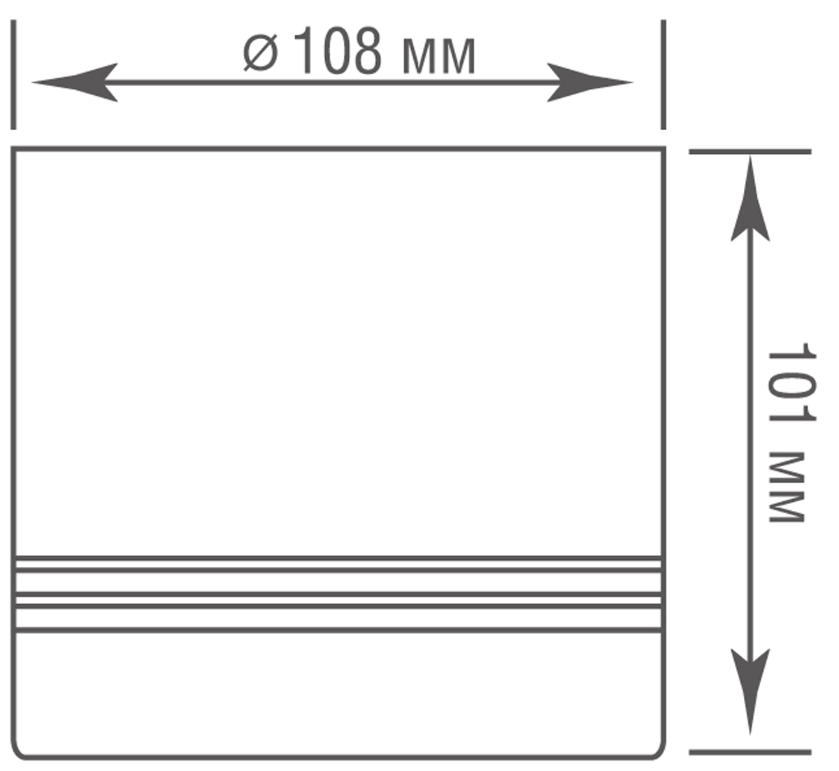 Накладной светильник Donolux Barell DL18483R15W1W IP44