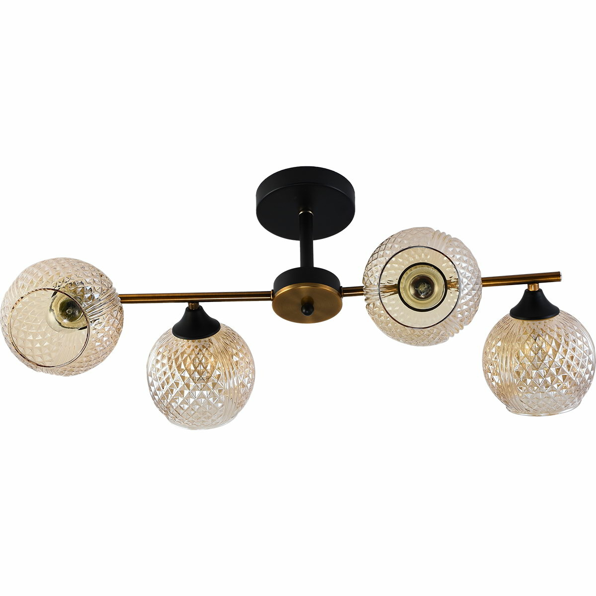 Люстра на штанге Reluce 11341-0.3-04 GOLD BRONZE+BK