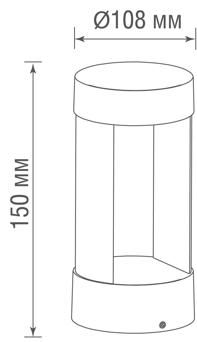 Уличный настенный светильник Donolux Dot DL20473W9DG