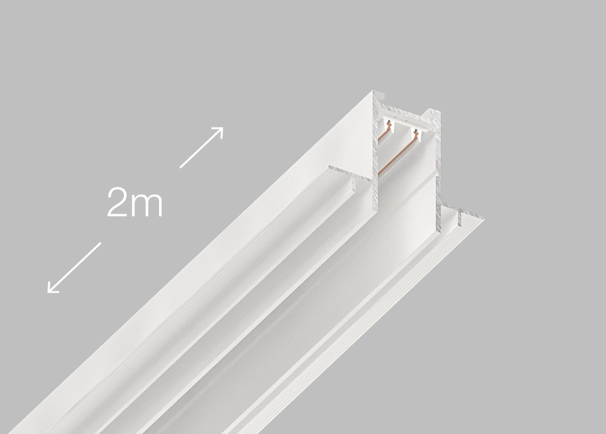 Шинопровод магнитный Luminotti Slimline L.299.2M.WH