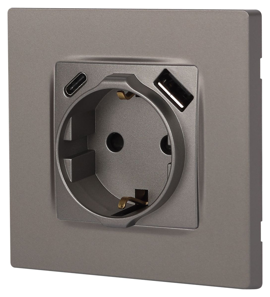 Розетка со шторками с USB type-A+C Эра 12-4108-16 Б0067762