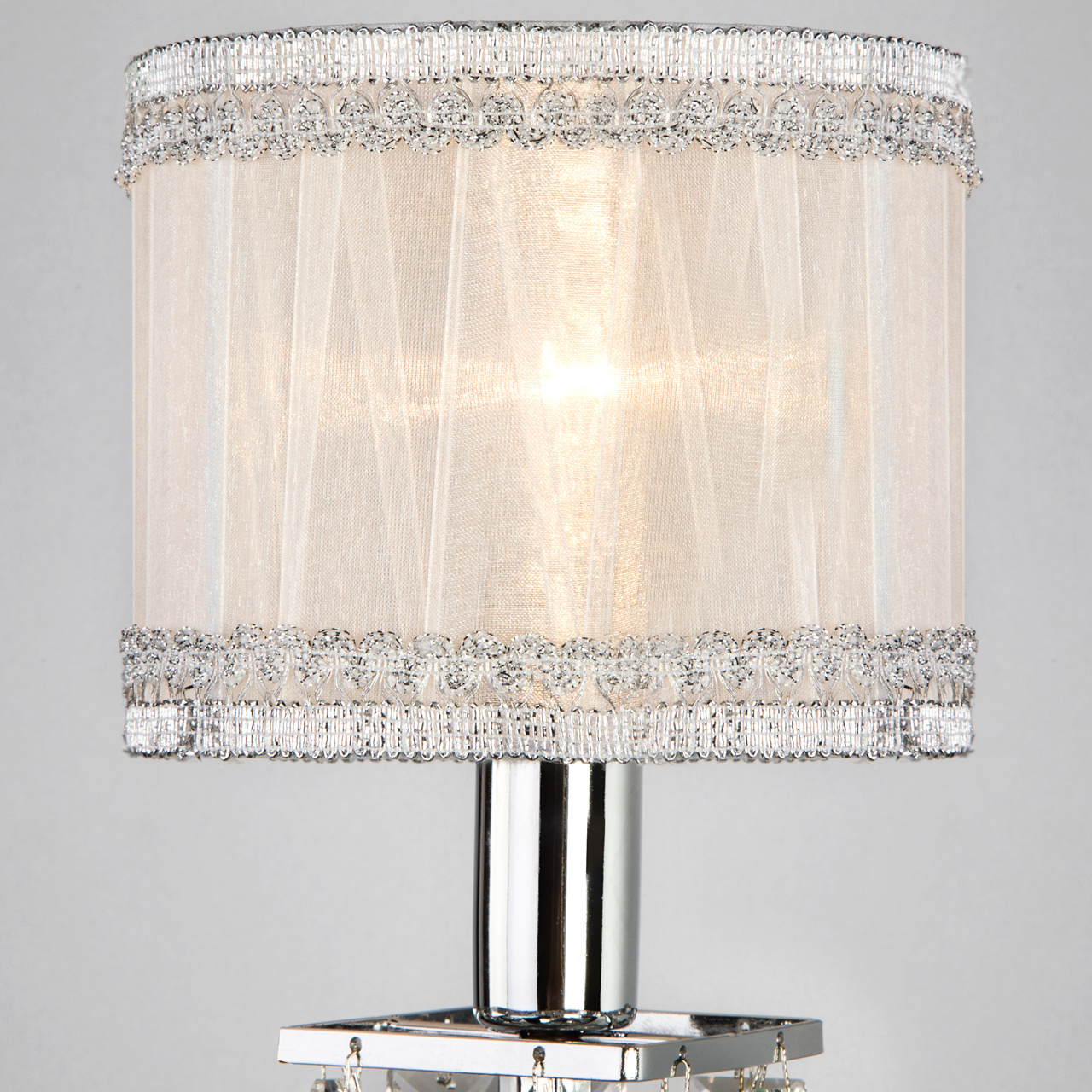 Бра Eurosvet Zaffiro 10099/1 хром/прозрачный хрусталь Strotskis