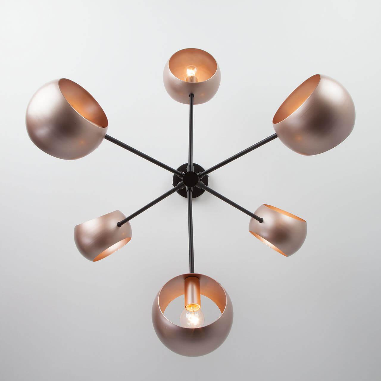 Подвесная люстра Eurosvet Corte 70057/6 перламутровое золото