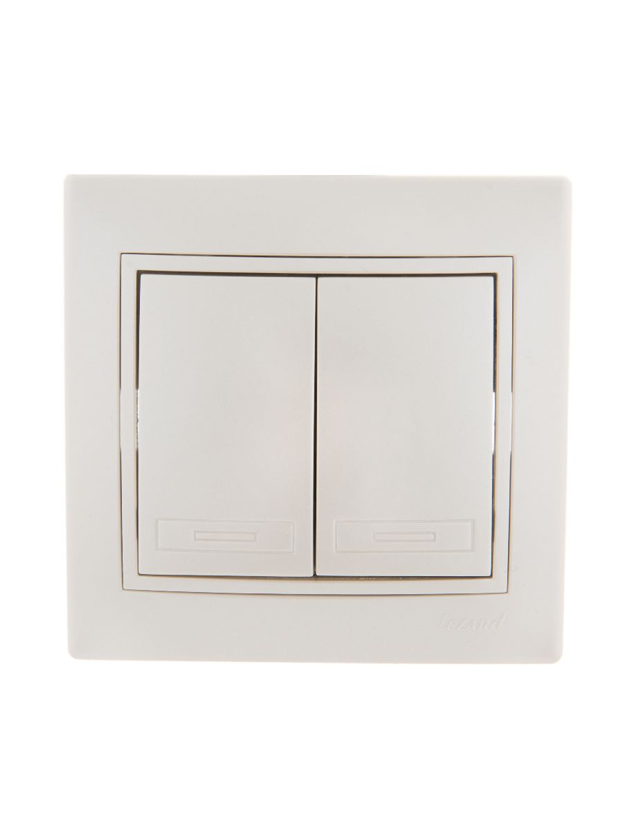 Выключатель двойной Lezard Mira 701-3030-101