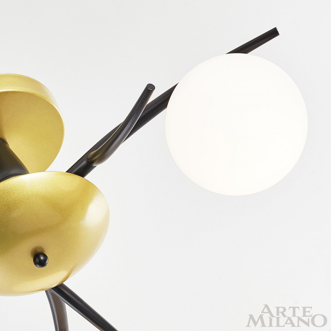 Потолочная люстра Arte Milano 273408/3 BK/GD