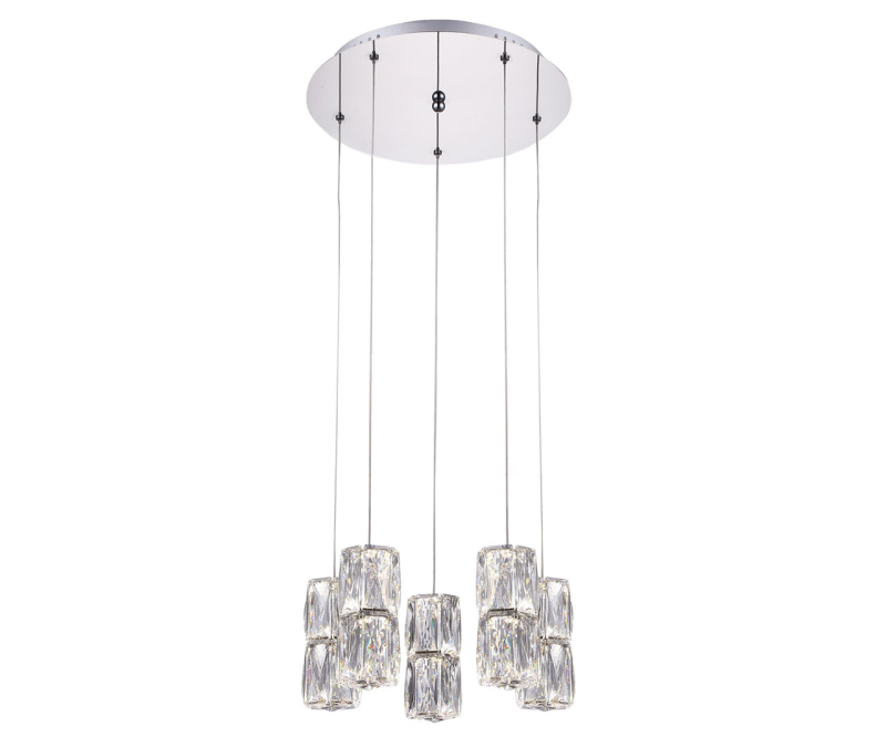 Подвесная светодиодная люстра Kink Light Аква-Кристалл 08620-5A