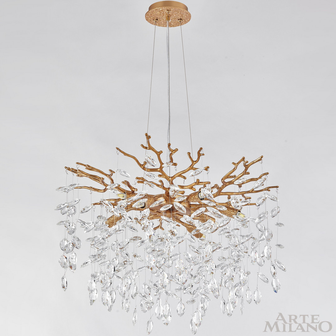 Подвесная люстра Arte Milano Milan 239801/D600/8/B Pa