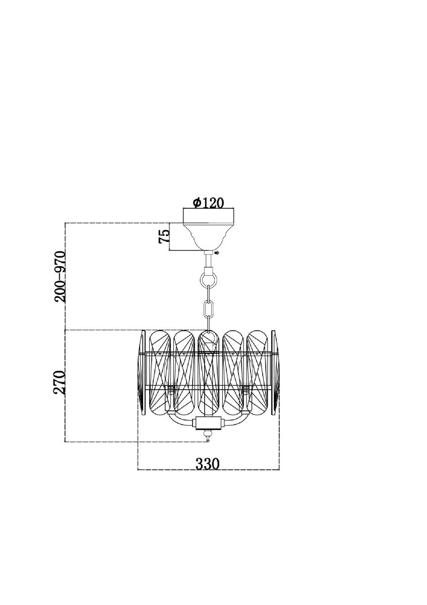 Подвесная люстра Maytoni Suite MOD122PL-03BS