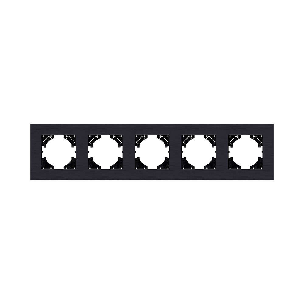 Рамка 5-постовая, черный Kollinger Reflex AL RA5BK