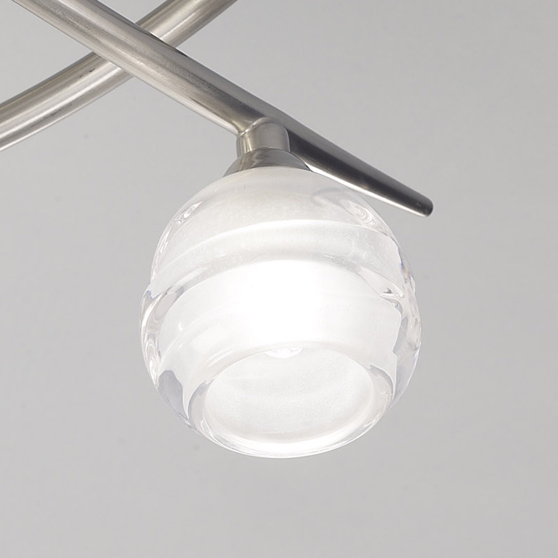 Потолочная люстра Mantra Loop Satin Nickel 1814