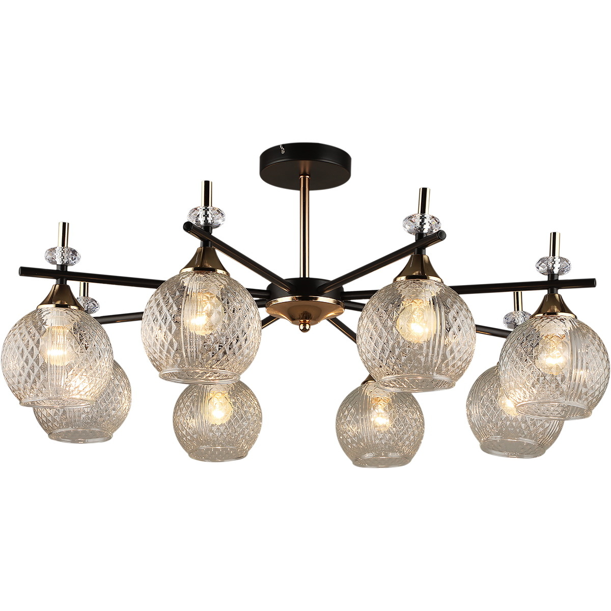 Люстра на штанге Reluce 04892-0.3-08 COFFEE+FGD