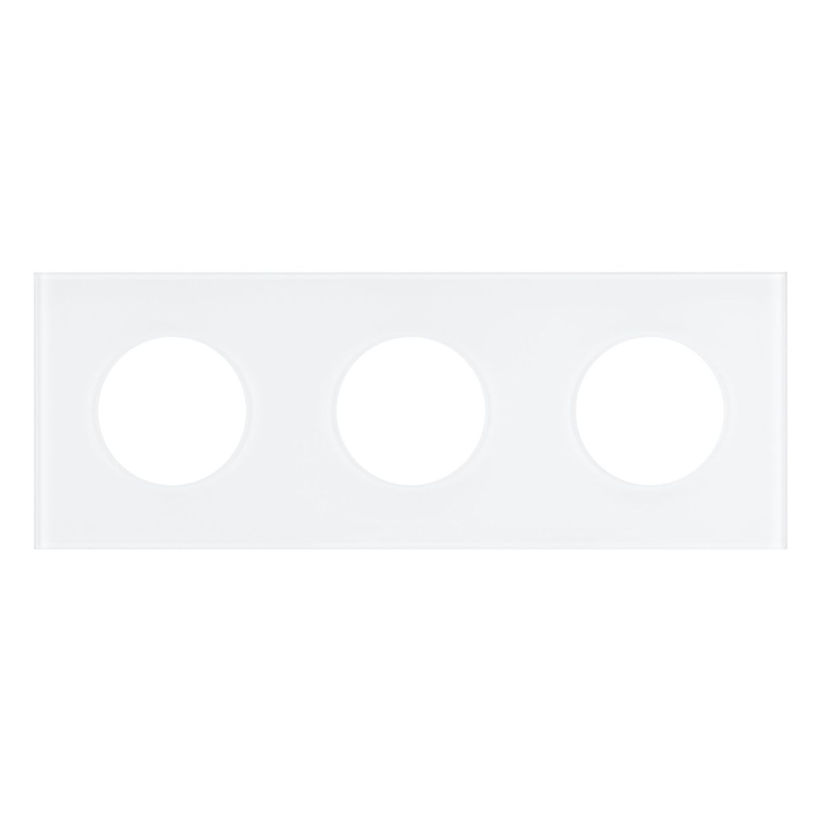 Рамка стеклянная на 3 поста Arlight FRM-GLARE-GC-3-WH 043838