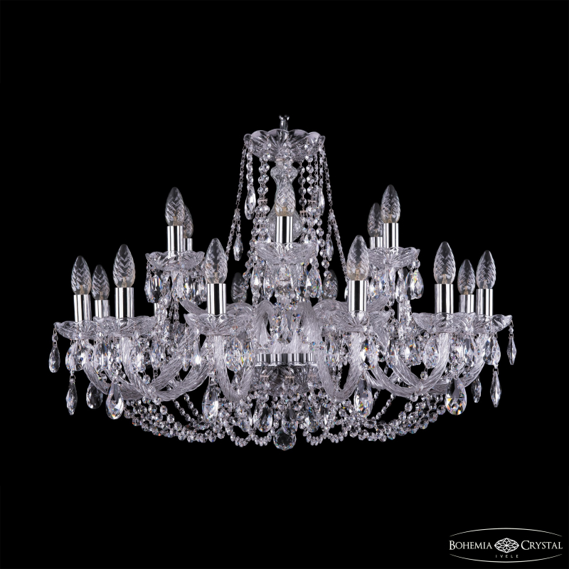 Подвесная люстра Bohemia Ivele Crystal 1406/12+6/300 Ni