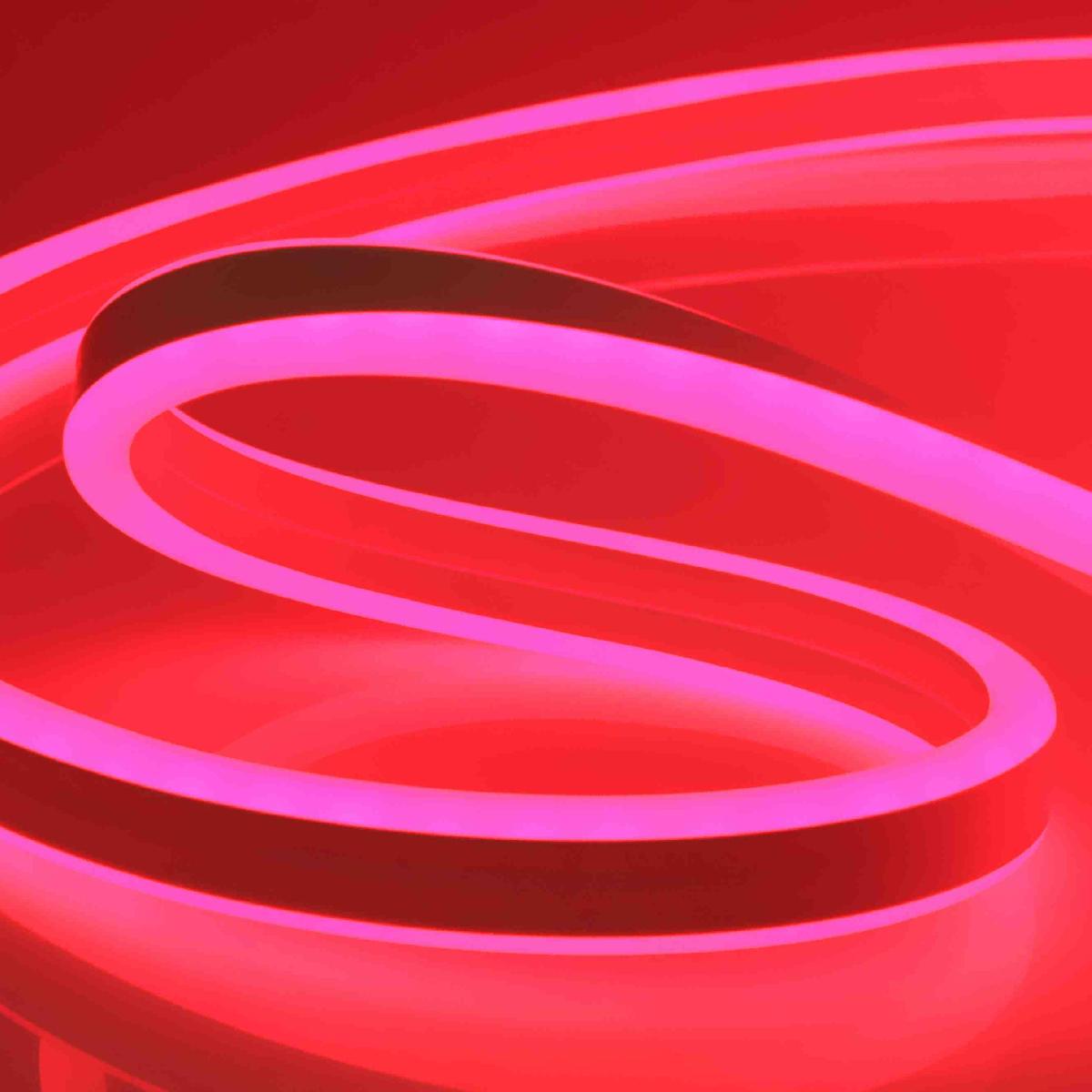 Светодиодный неон двухсторонний Apeyron 220В 6Вт/м smd2835 108д/м IP65 150Лм/м 50м красный 10-77