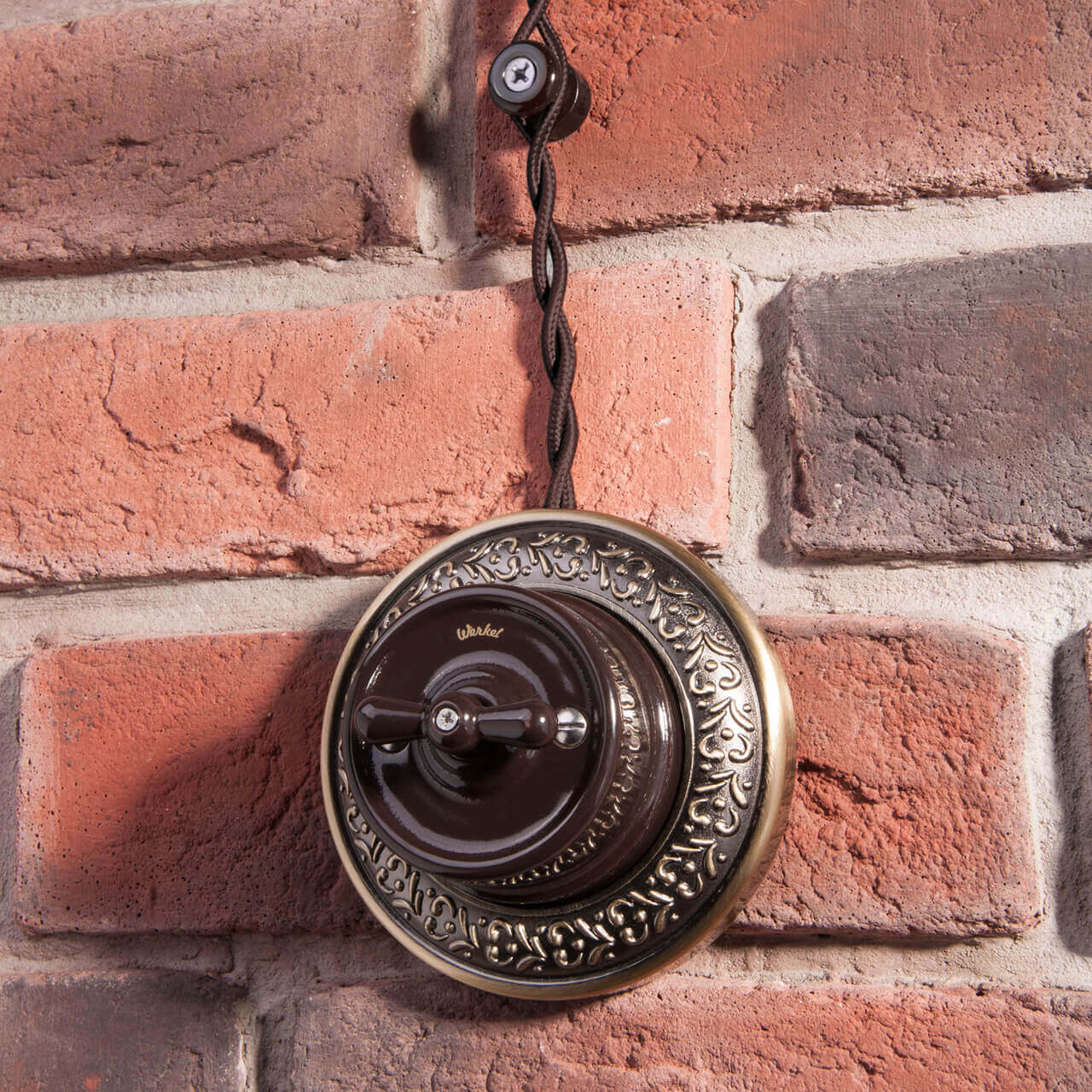 Комплект изоляторов без винта Werkel Retro 50 шт. коричневый W6431314 4690389166198