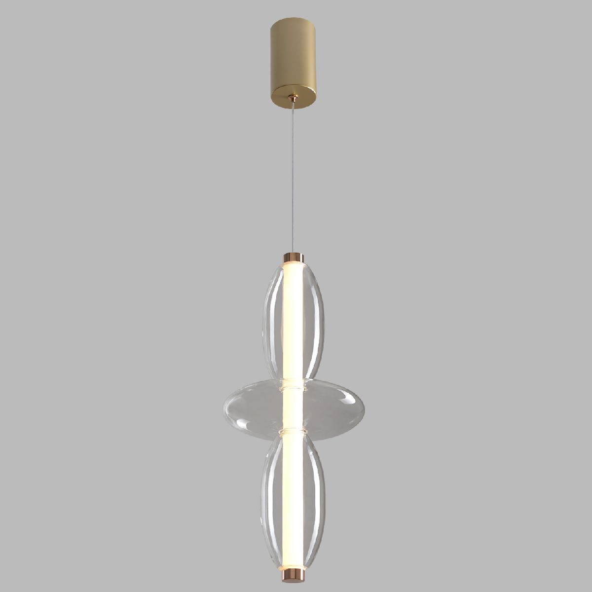 Подвесной светильник Crystal Lux QUASAR SP14W LED TRANSPARENT