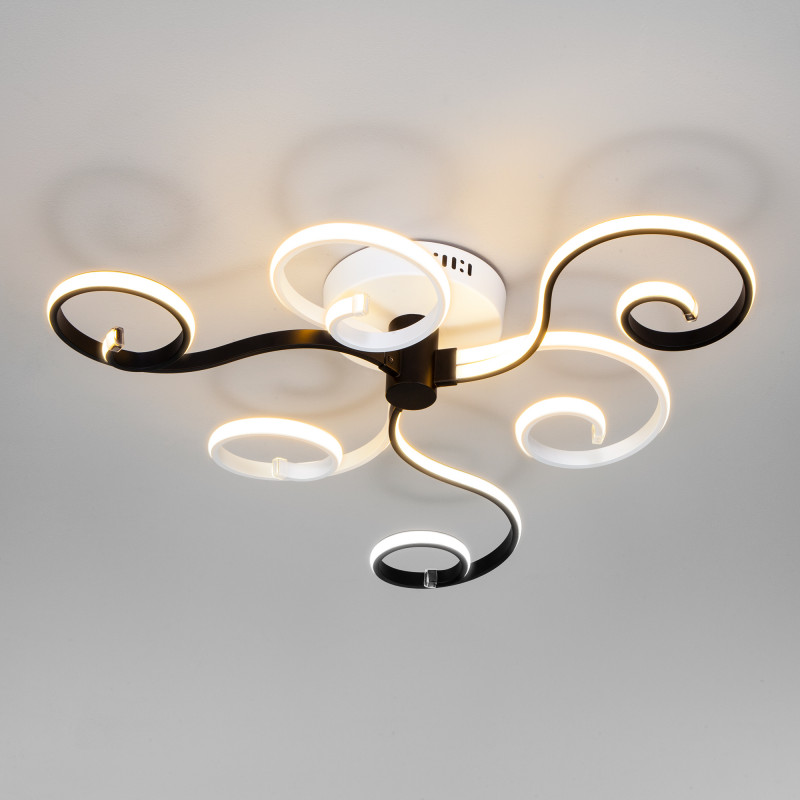 Потолочная люстра Eurosvet 90149/3 белый/черный