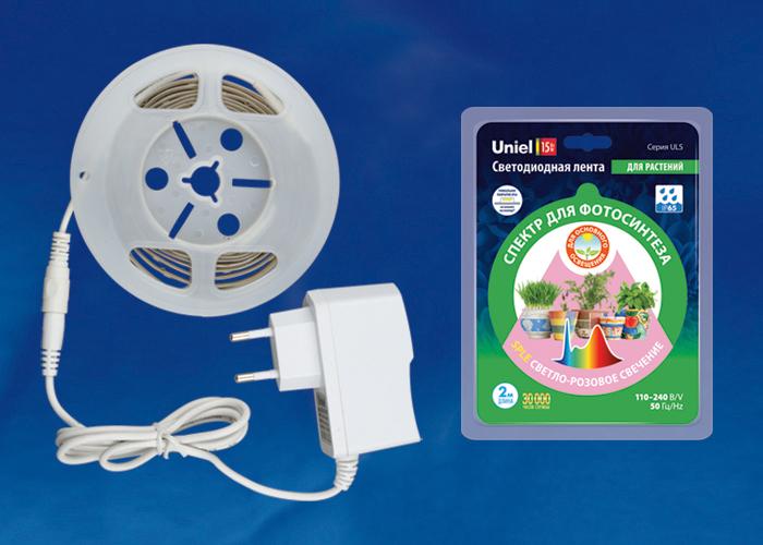 Светодиодная влагозащищенная лента (UL-00004100) Uniel 7,5W/m 18LED/m 2835SMD светло-розовый 2M ULS-P71-2835-18LED/m-IP65-2M-SPLE RRP18C00