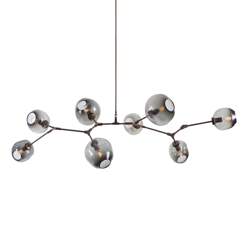 Подвесная люстра DeLight Collection Bubble 7058/8 black/smoky