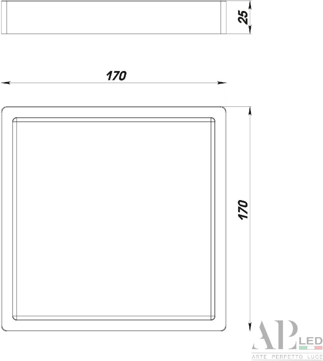 Накладной светильник Arte Perfetto Luce Ingrid 3322.LDF1604M/12W/4K
