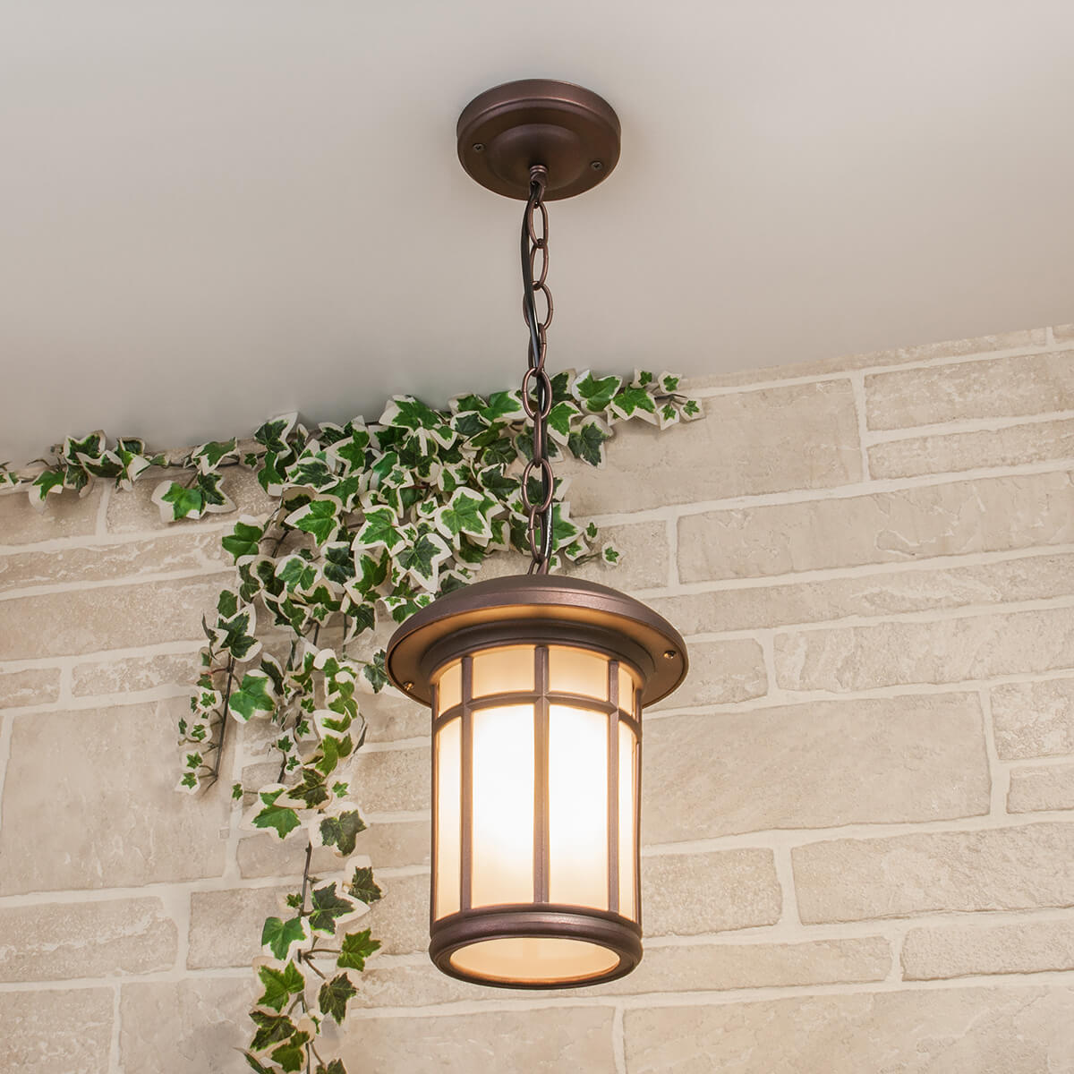 Уличный подвесной светильник Elektrostandard Lepus H кофейное золото GL 1016H 4690389135996