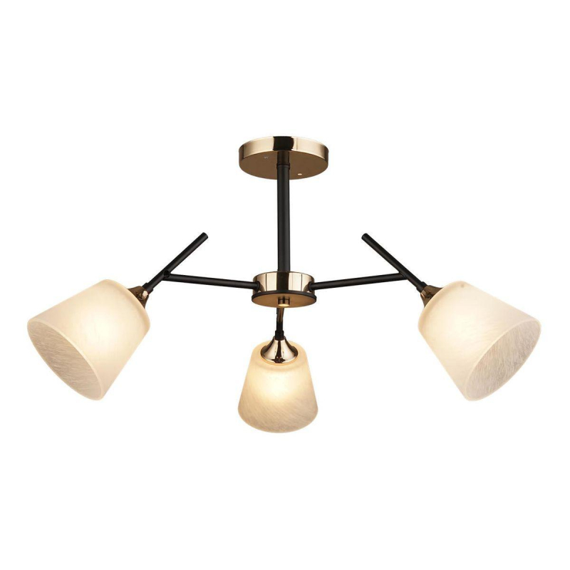 Люстра на штанге IMEX MD.1253-3-S BK+FGD