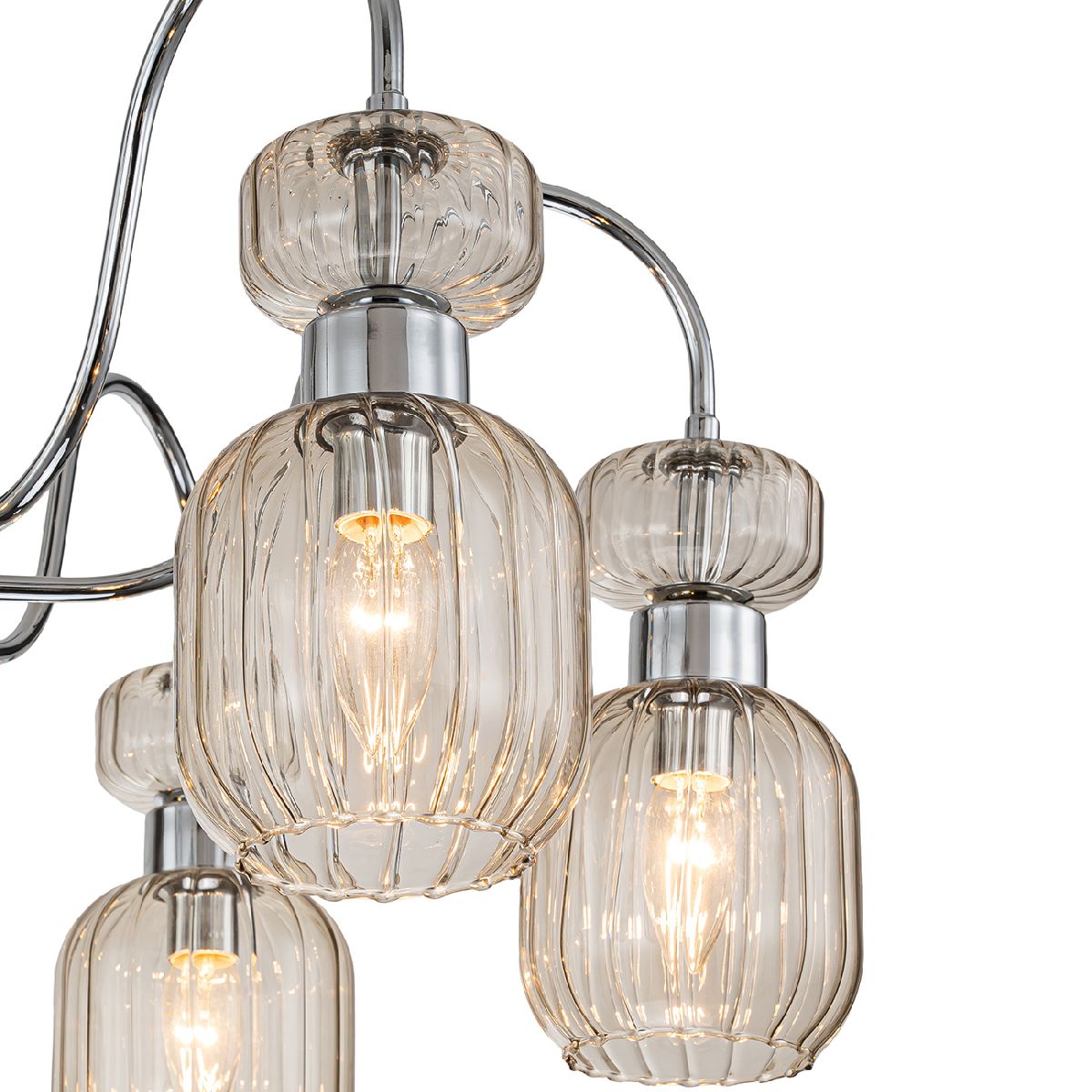 Люстра на штанге Escada Gloss 1141/6PL Chrome/Beige