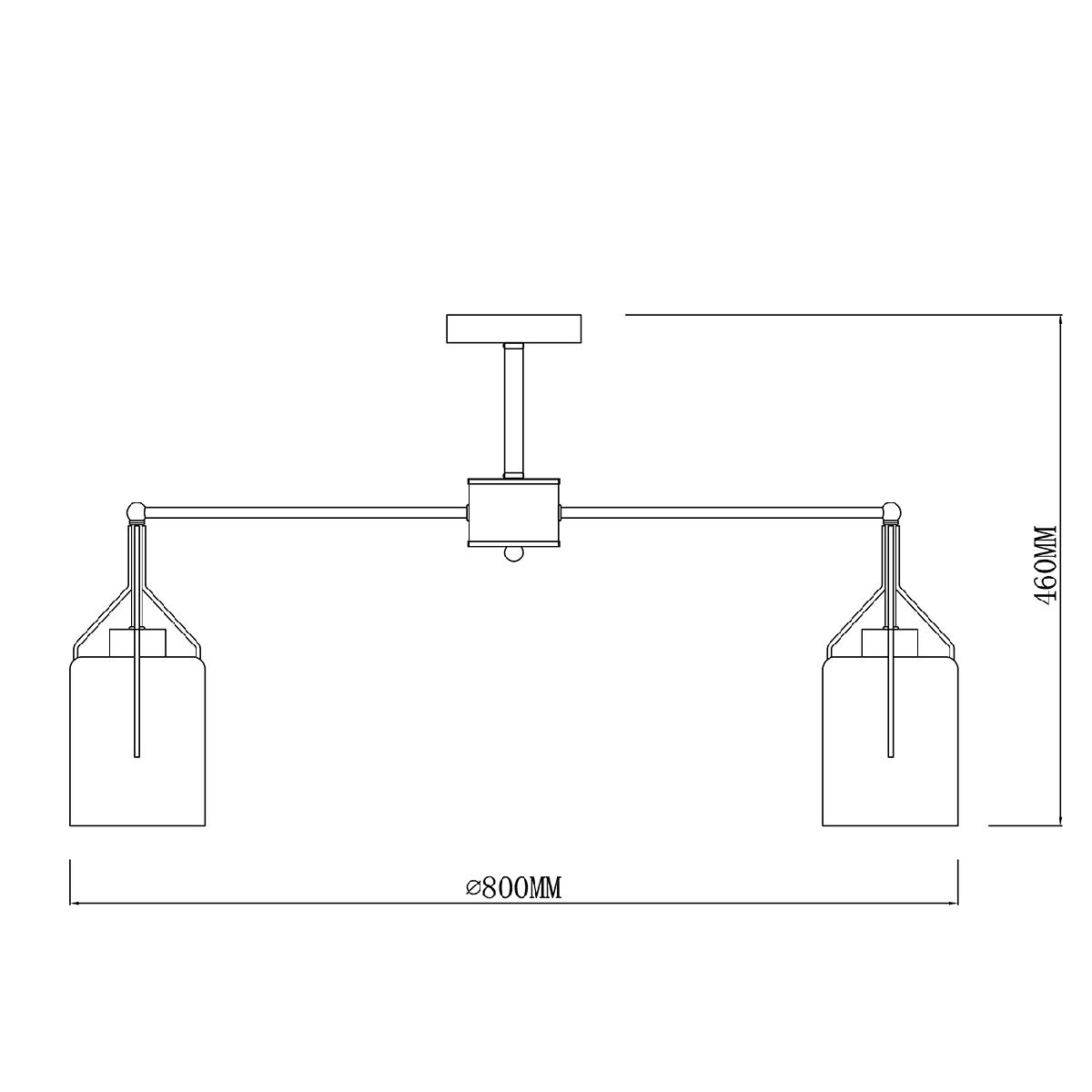 Люстра на штанге Escada Divita 688/8P УЦ