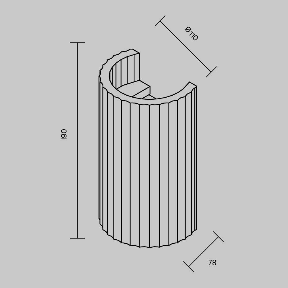 Настенный светильник Maytoni Parma C124WL-GU10-02-W