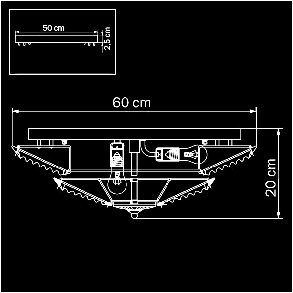 Потолочный светильник Osgona Limpio 722080