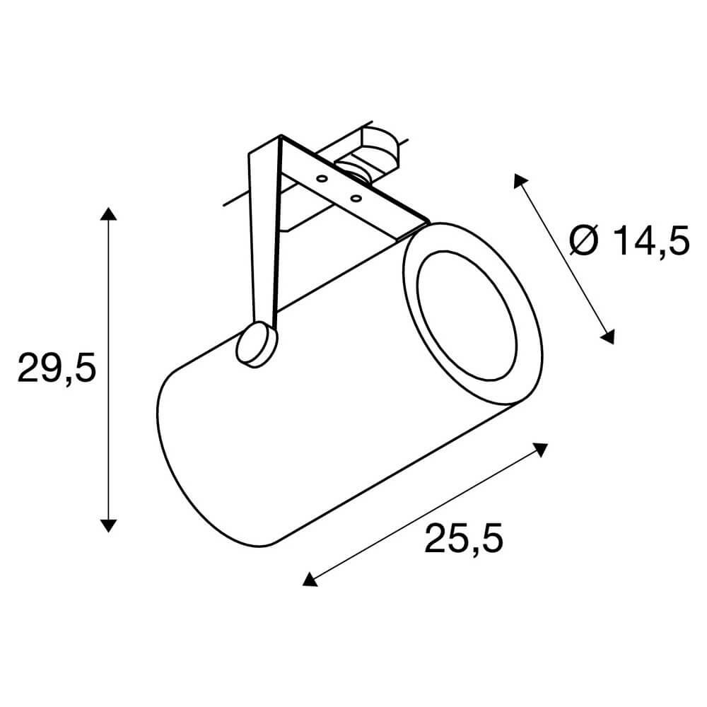 Трековый светодиодный светильник SLV S-Track Dali Euro Spot Led 1002663