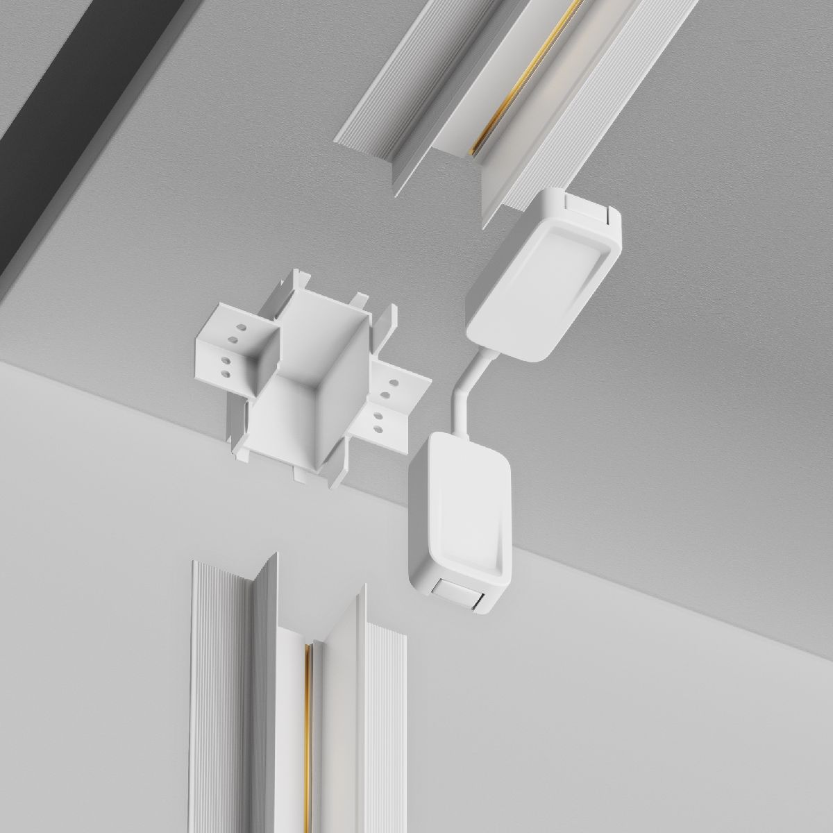 Коннектор угловой встраиваемый Maytoni Radity TRA084CT-12W